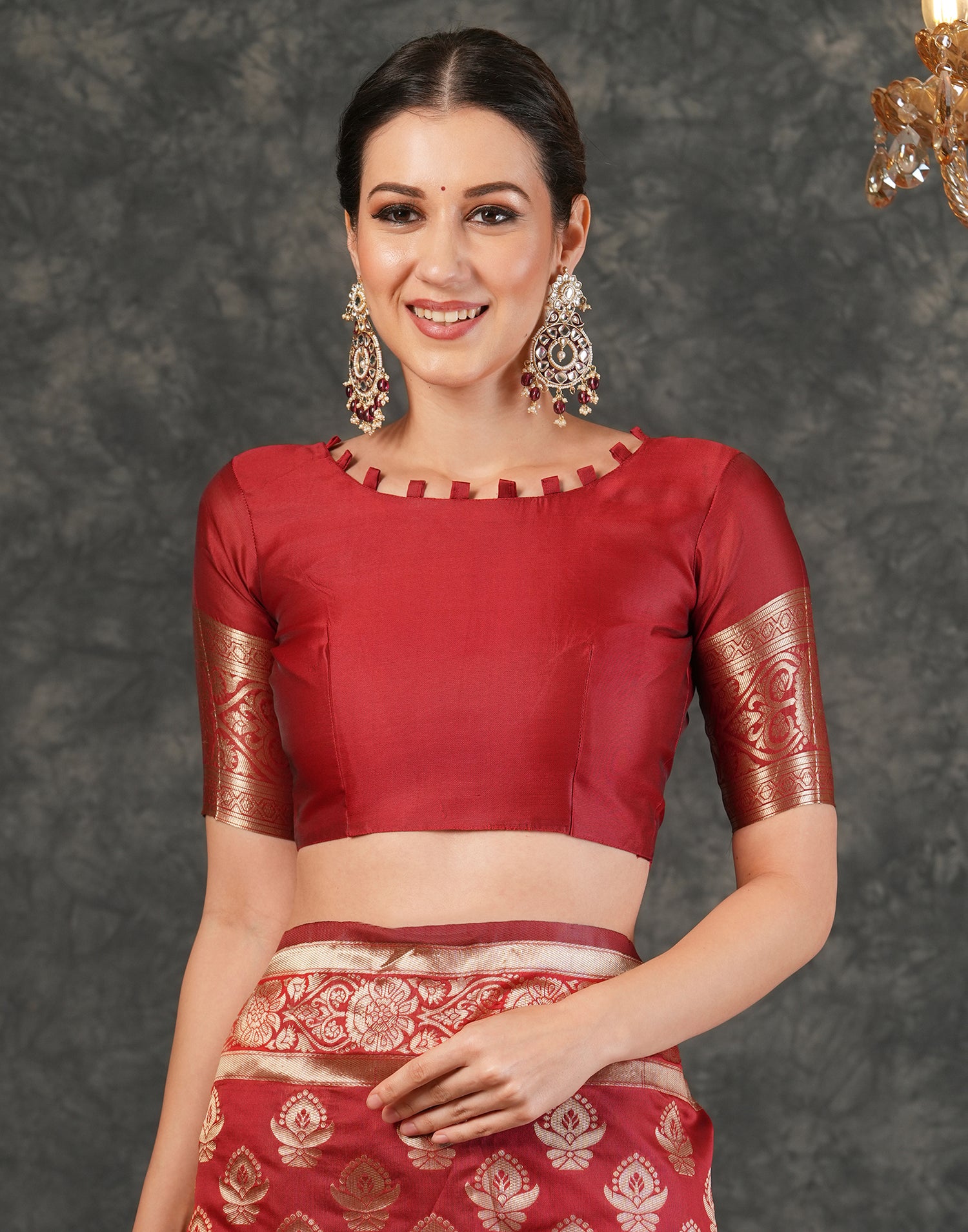 Red Banarasi Silk Saree