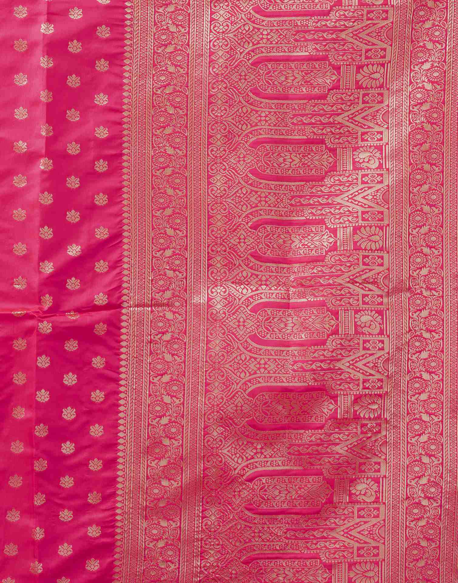 Pink Banarasi Silk Saree