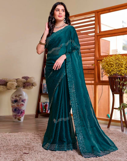 Rama Georgette Plain Saree