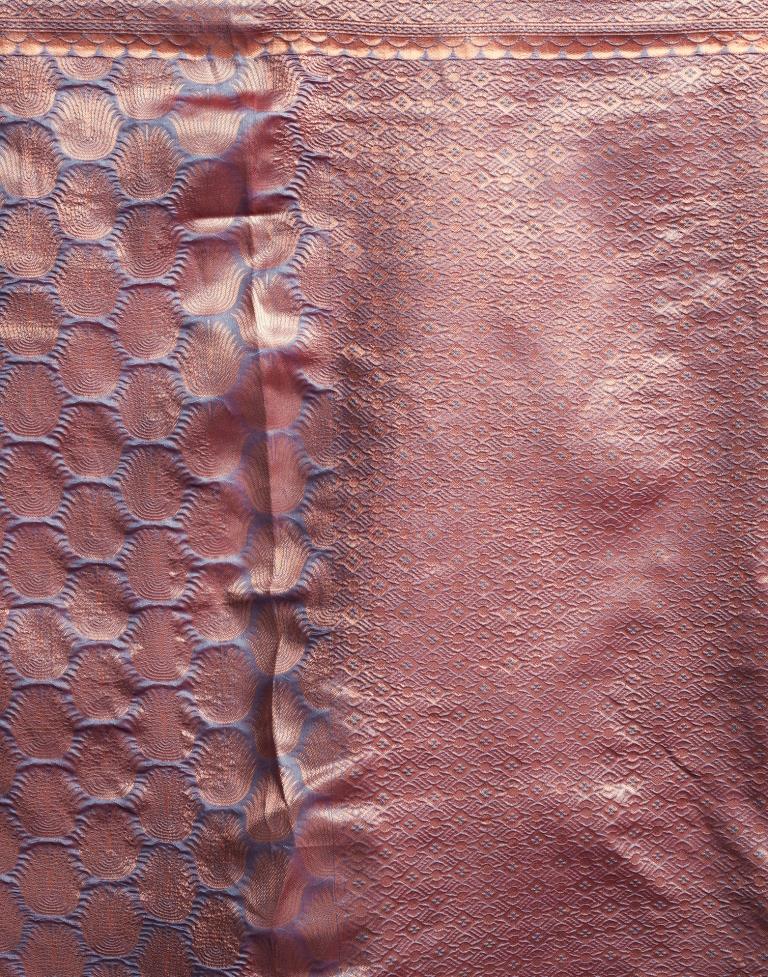 Copper Silk Plain Saree