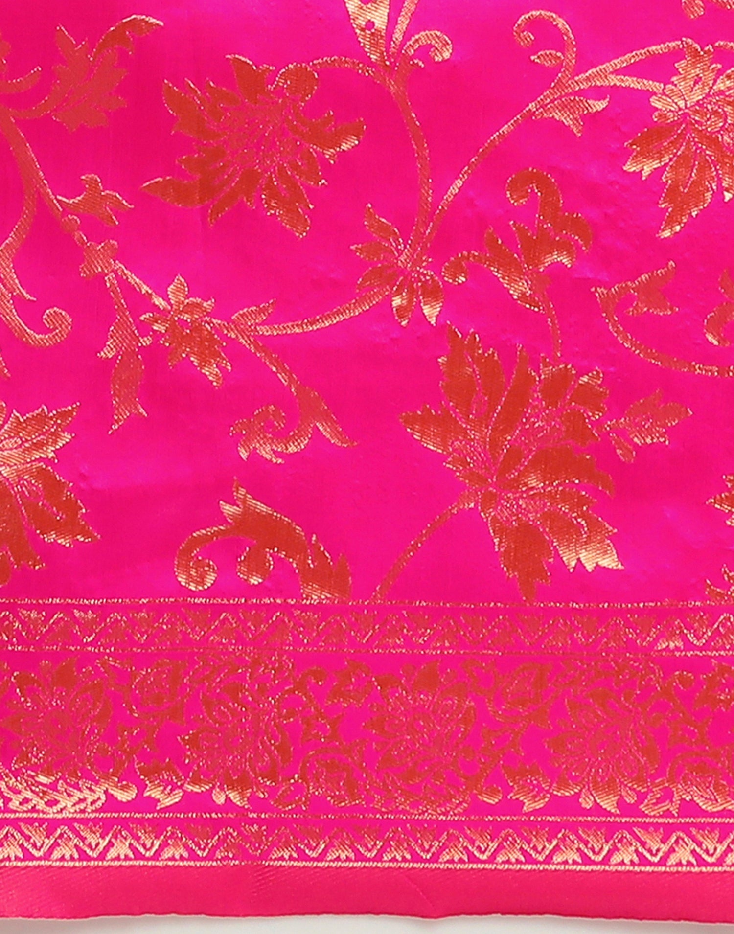 Pink Banarasi Silk Saree