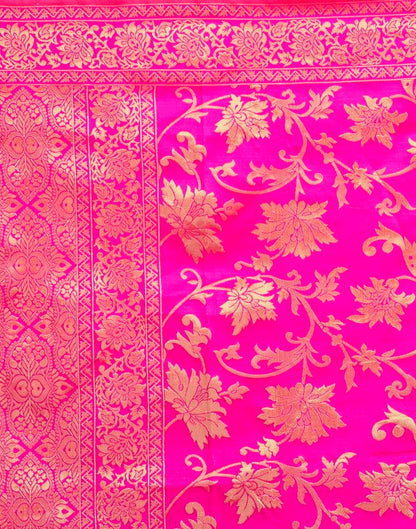 Pink Banarasi Silk Saree