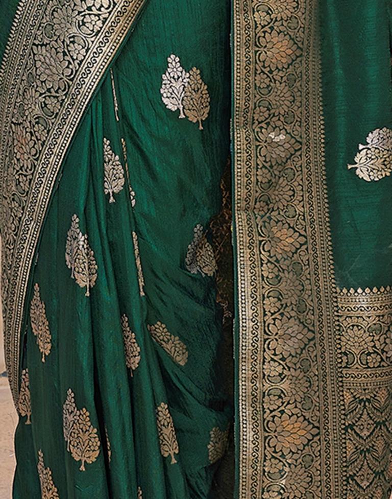 Green Silk Woven Saree