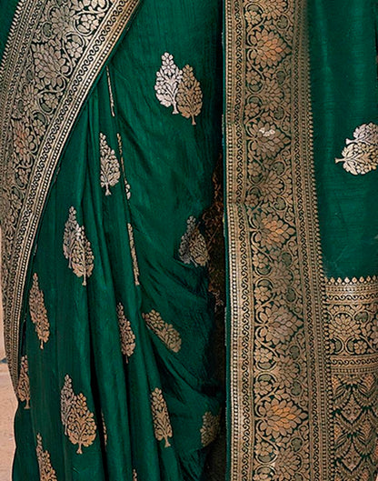 Green Silk Woven Saree