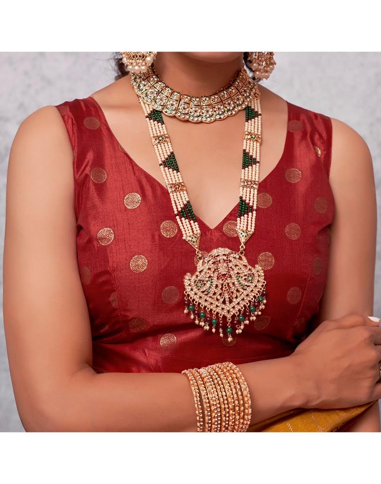 Red Silk Printed Kanjivaram Silk Blend Saree