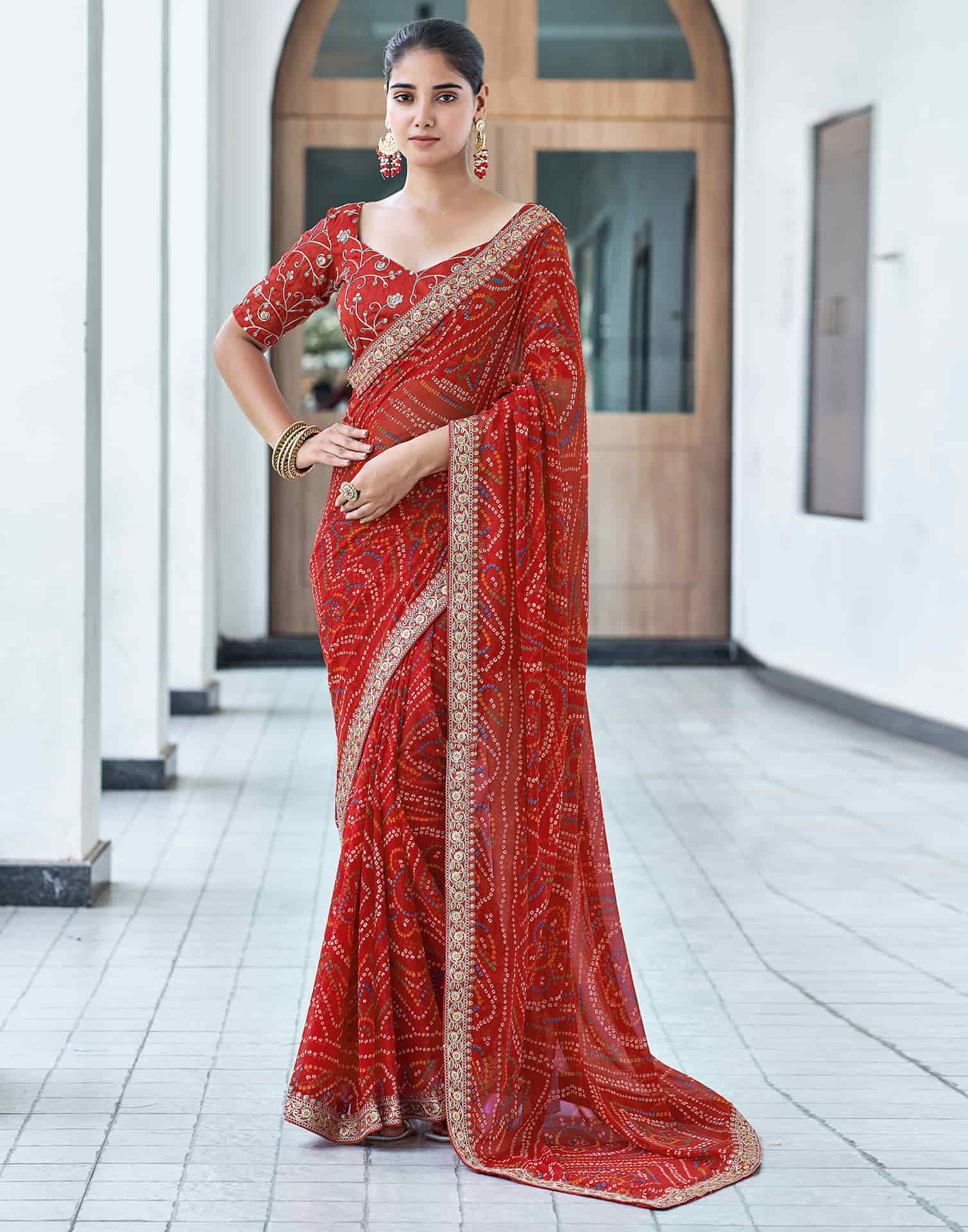 Selling Bandhini Saree