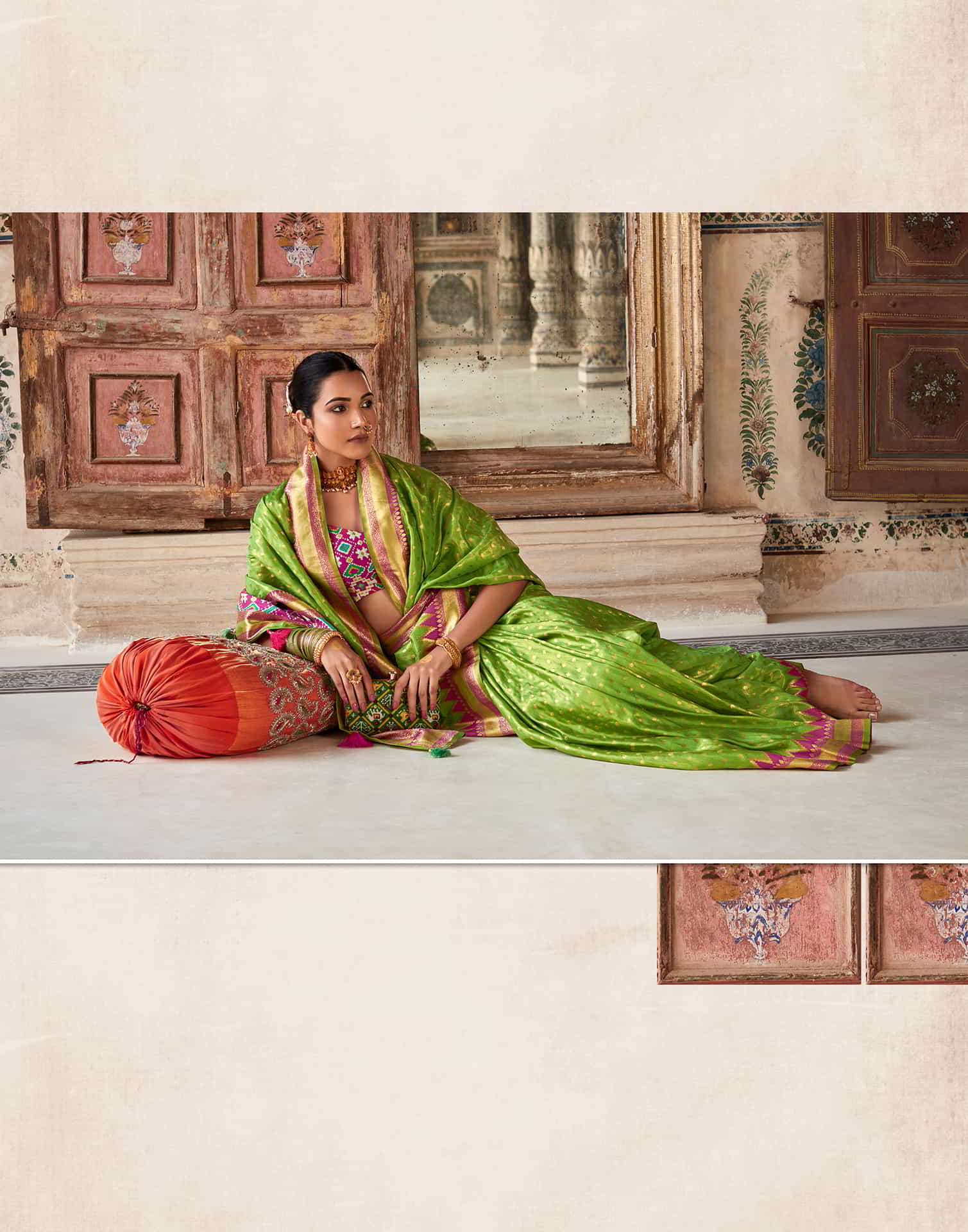 Green Silk Woven Saree