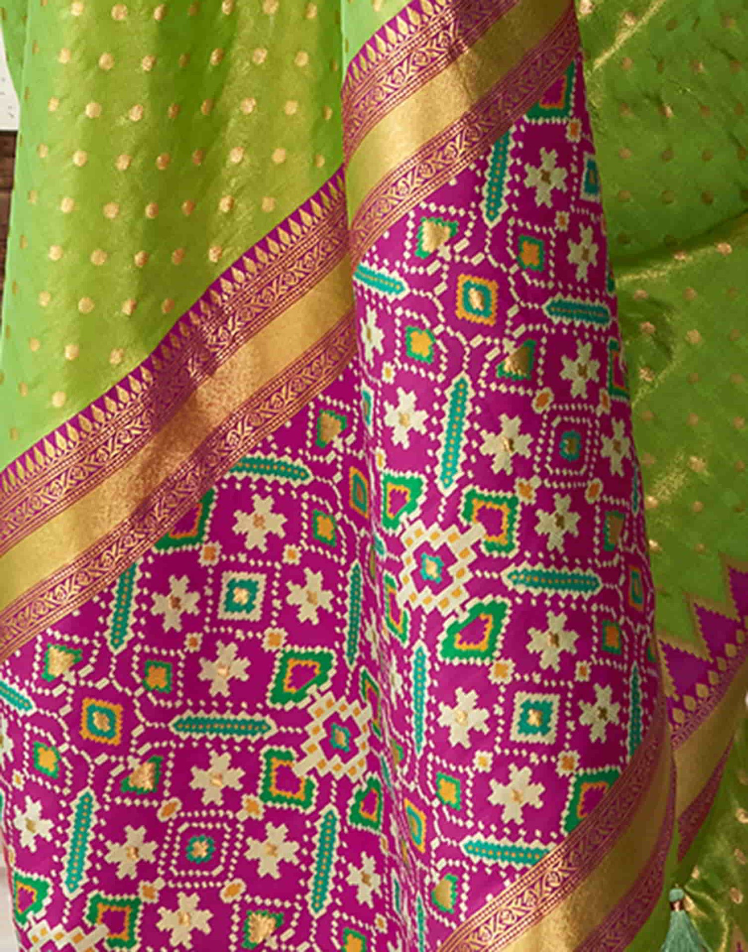 Green Silk Woven Saree