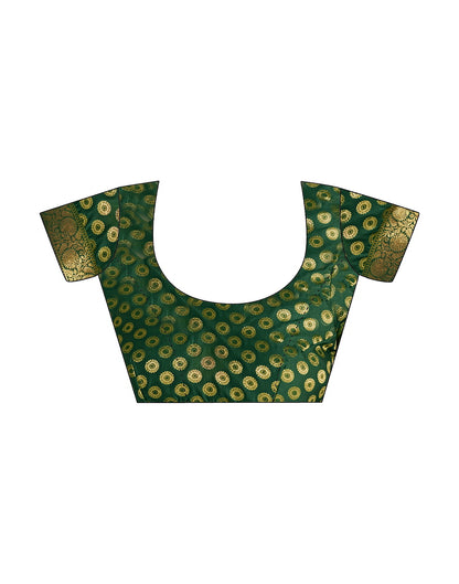 Green Silk Plain Saree