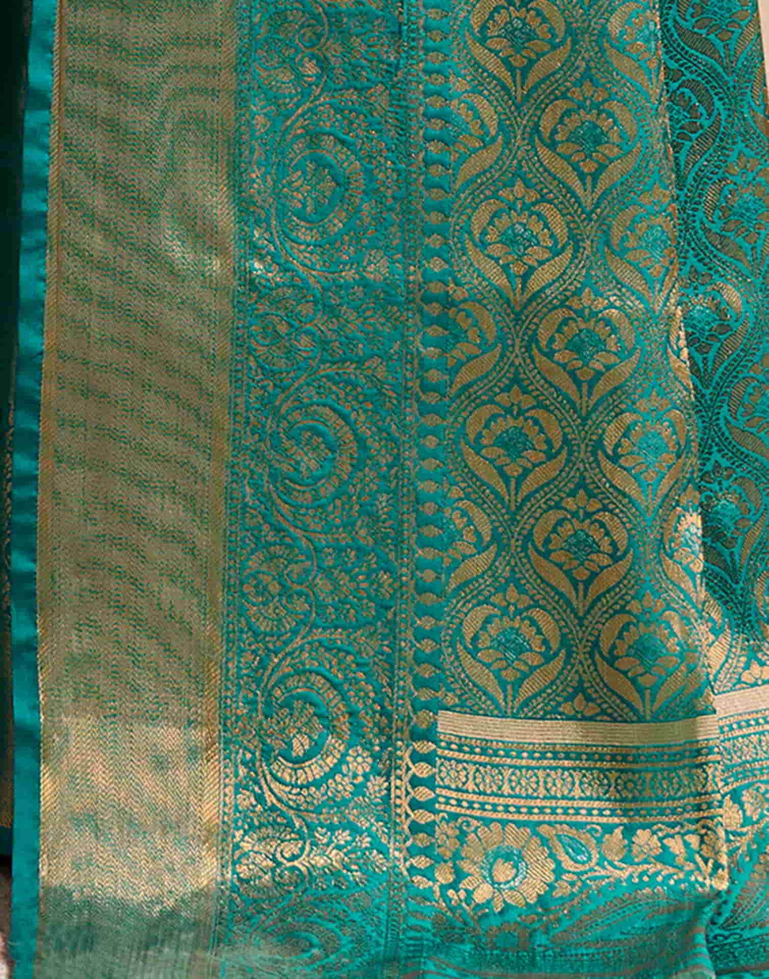 Green Silk Woven Saree