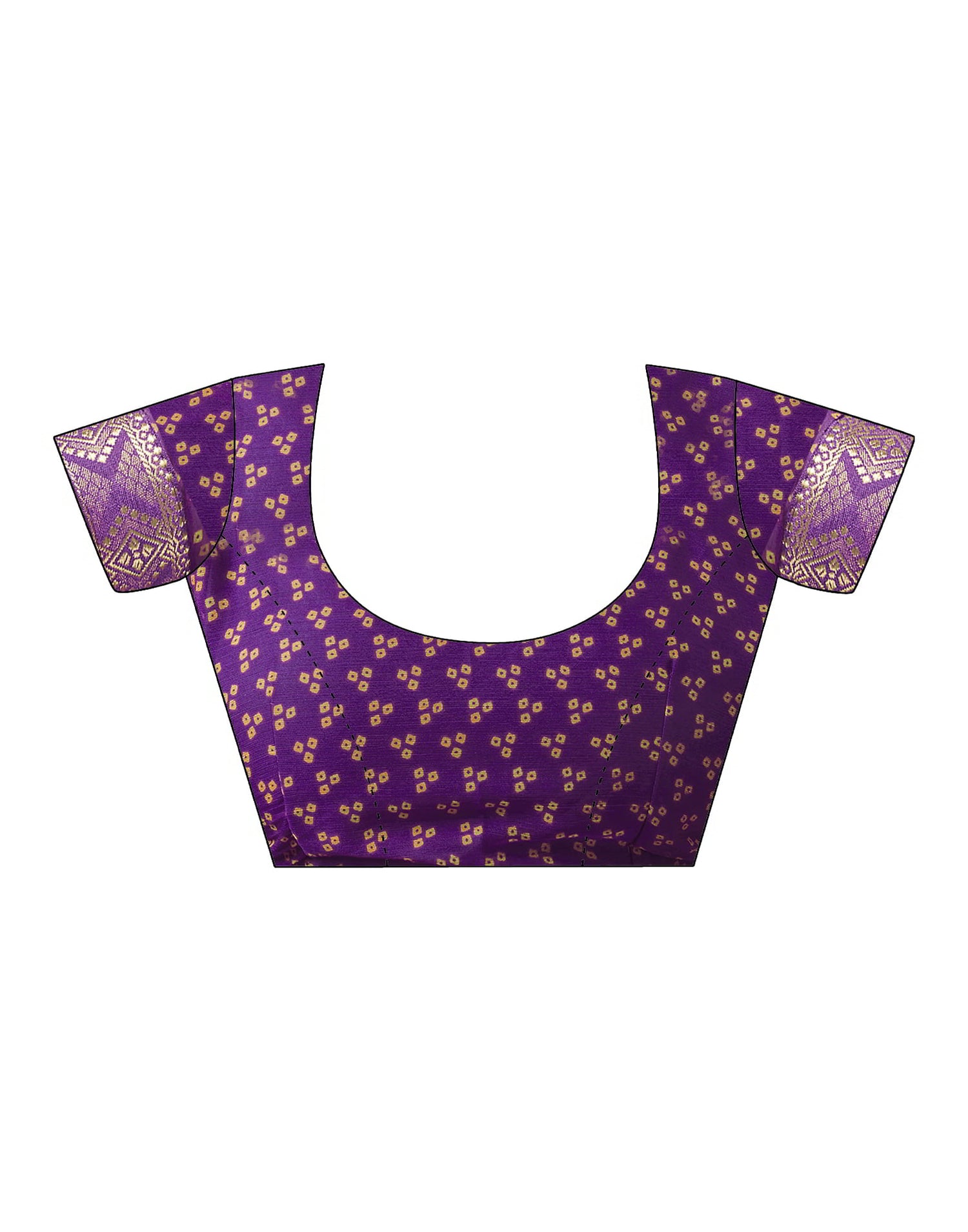 Purple Bandhani Chiffon Saree