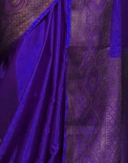 Blue Banarasi Silk Woven Saree