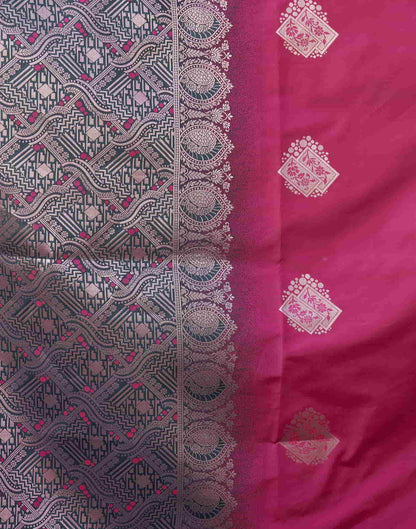 Pink Banarasi Silk Woven Saree