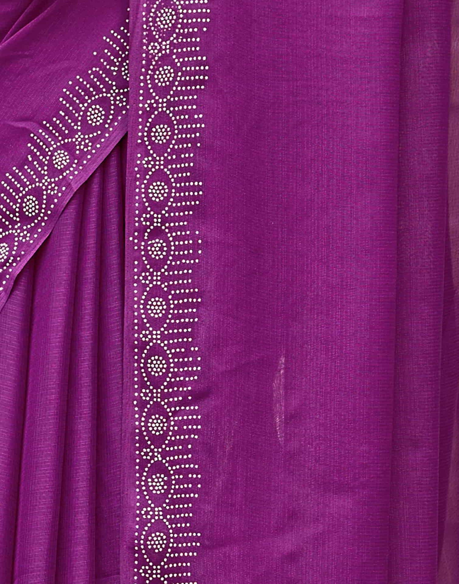 Purple Swarovski Chiffon Stone Work Saree