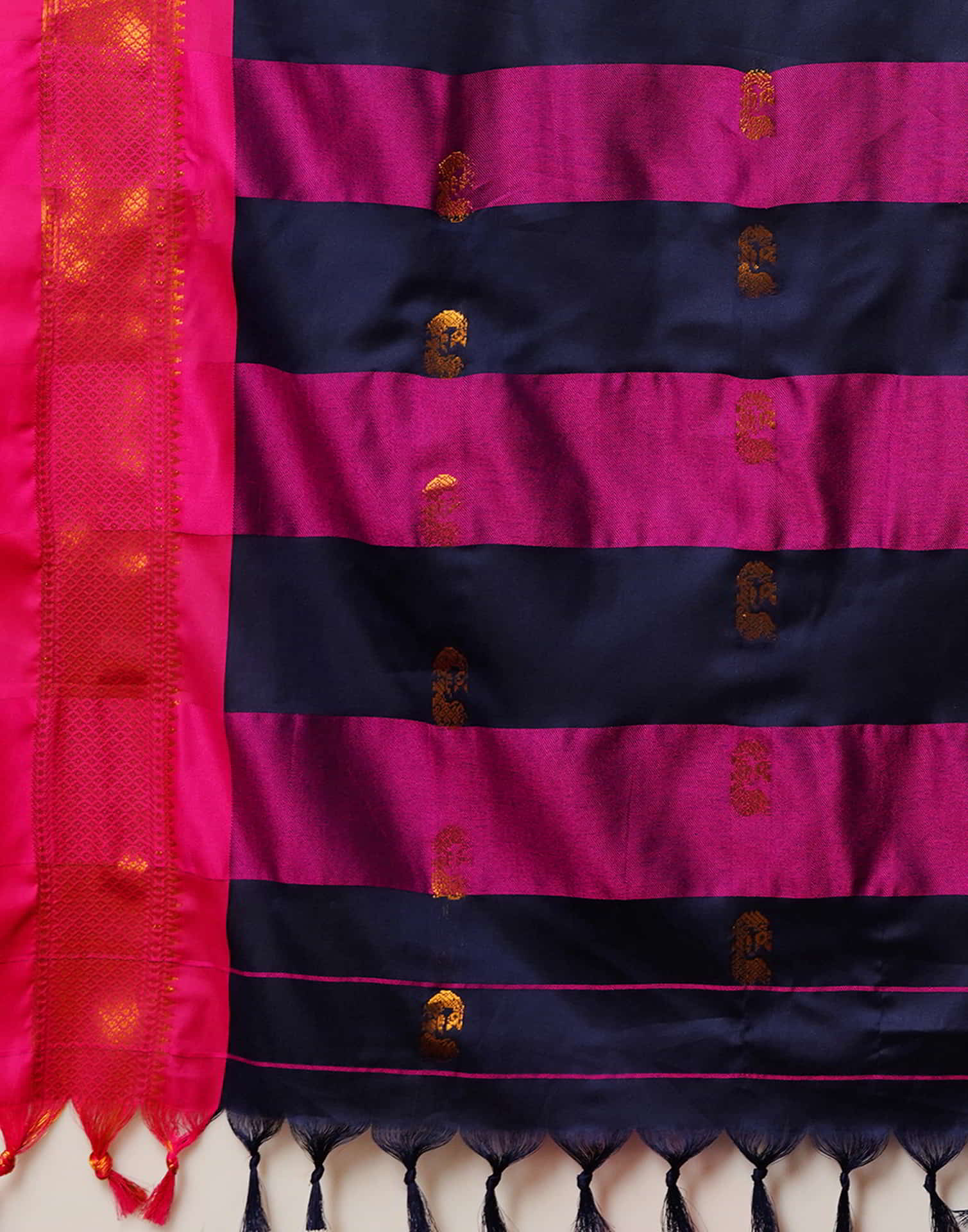 Blue Kanjivaram Silk Woven Saree