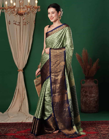 Green Kanjivaram Silk Woven Saree