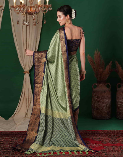 Green Kanjivaram Silk Woven Saree