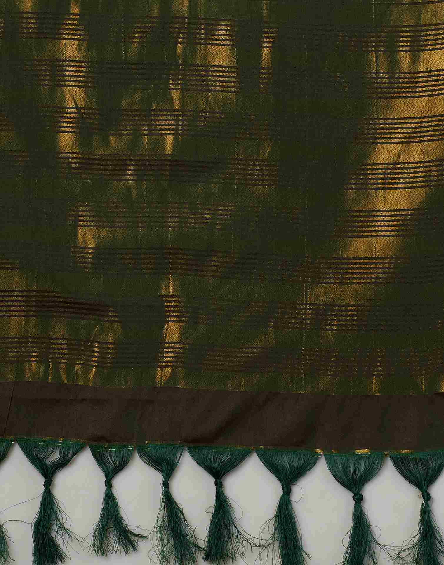 Olive Kanjivaram Silk Saree