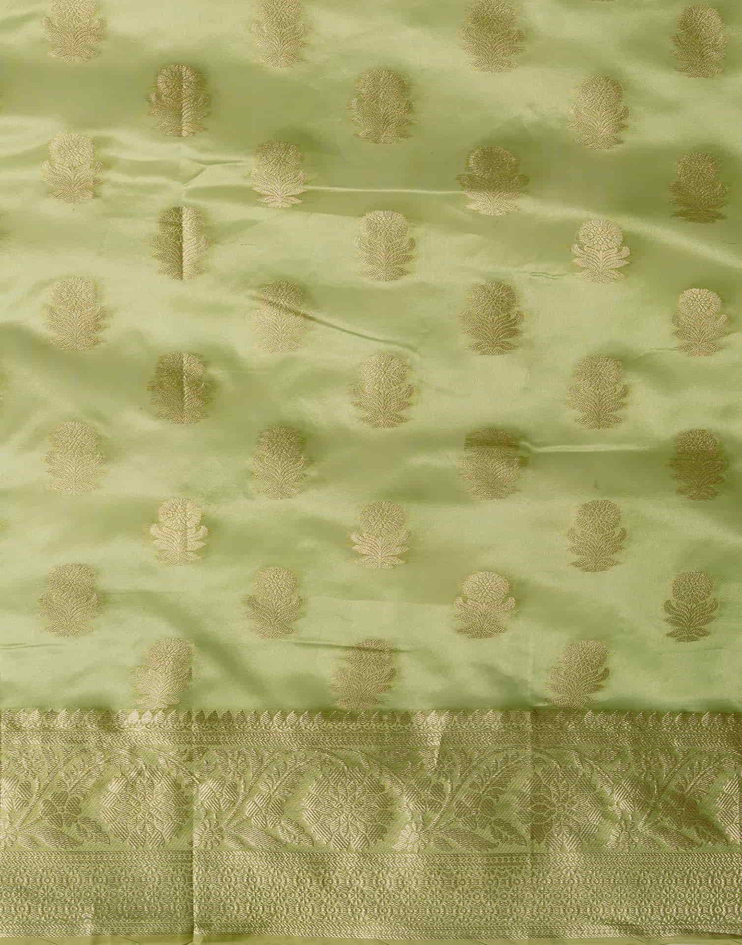 Green Banarasi Silk Woven Saree