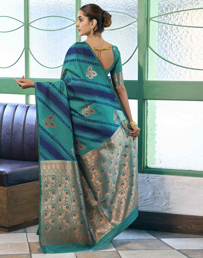 Green Banarasi Silk Woven Saree