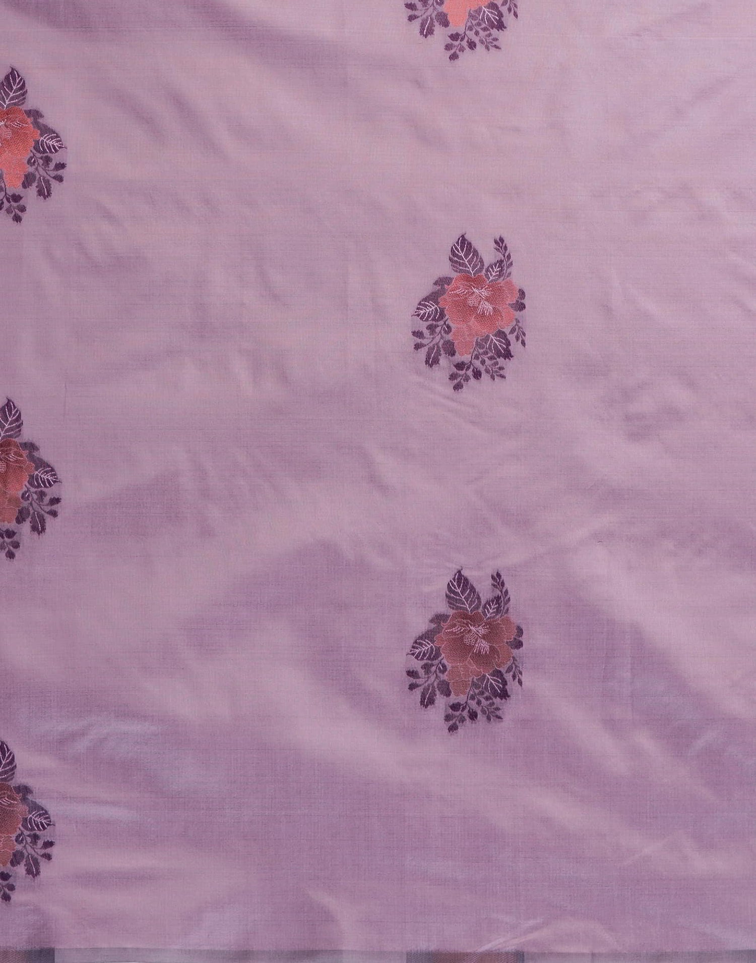 Mauve Banarasi Silk Woven Saree