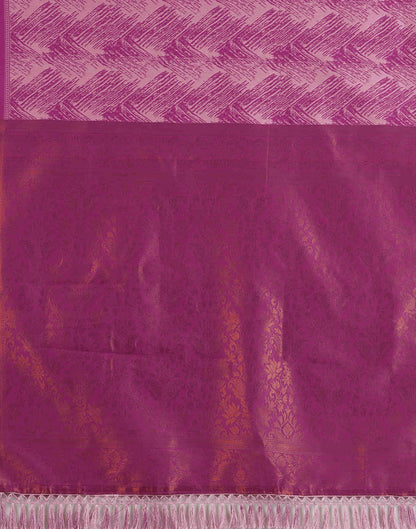 Light Pink Silk Woven Banarasi Saree