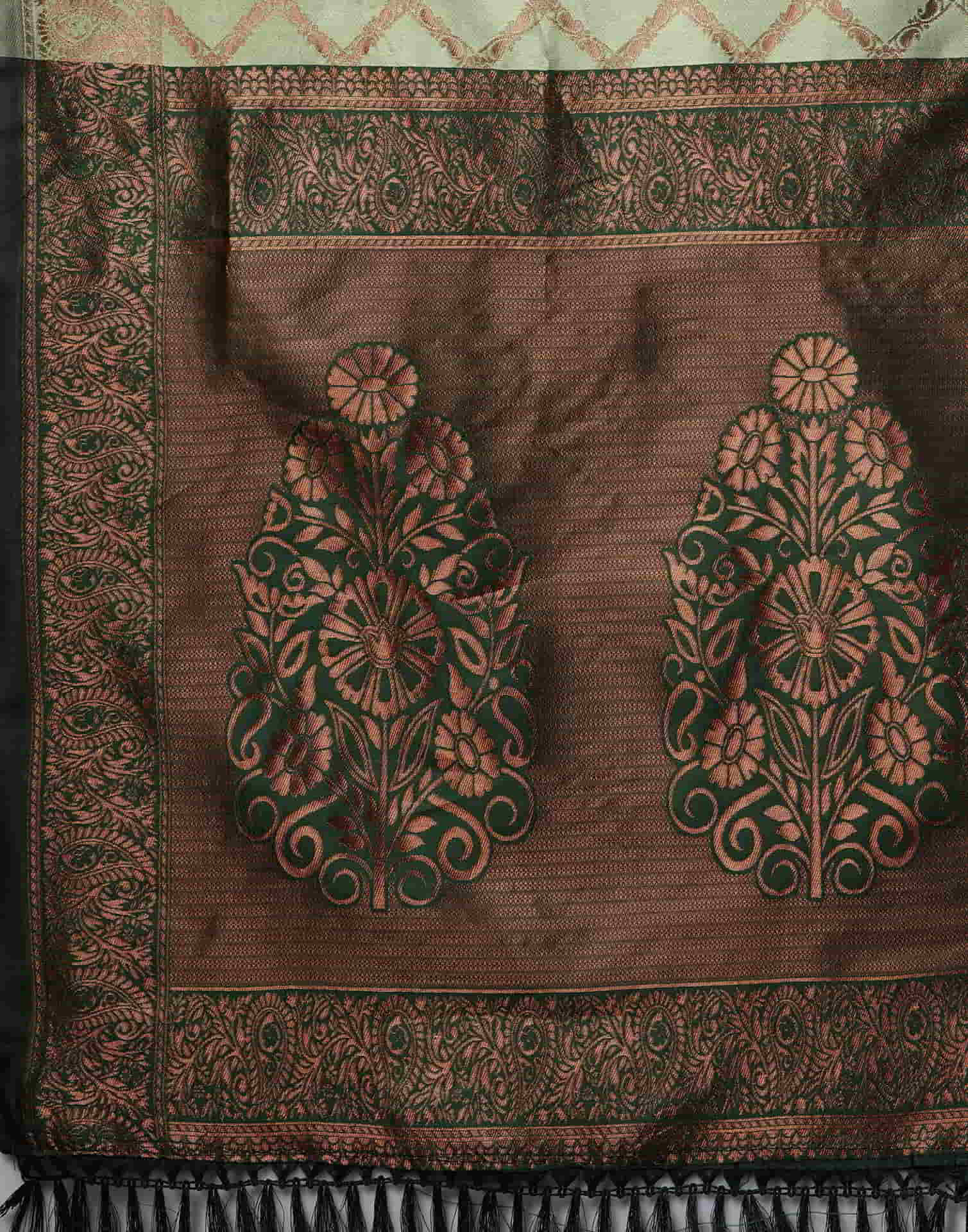 Green Banarasi Silk Woven Saree