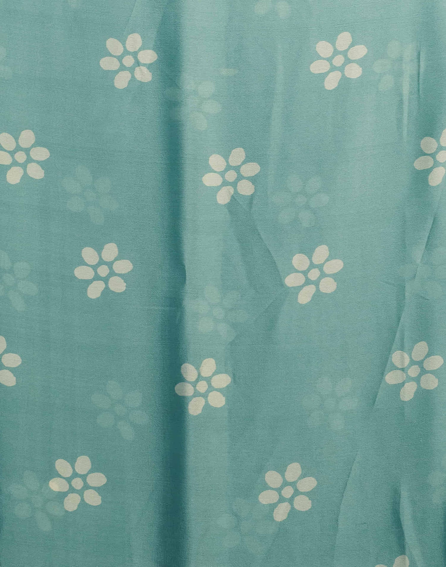 Soft Turquoise Chiffon Printed Saree