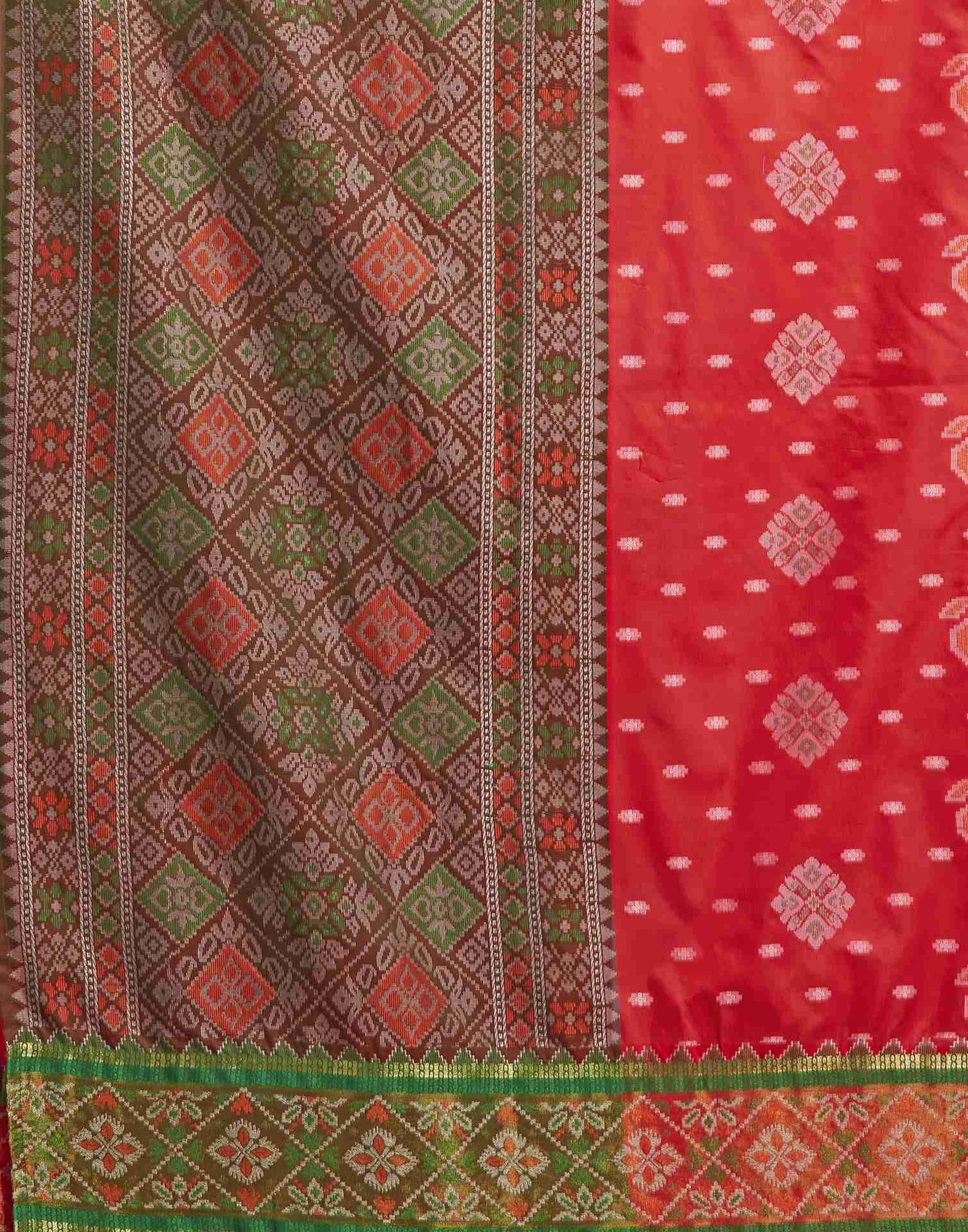 Red Silk Woven Banarasi Saree