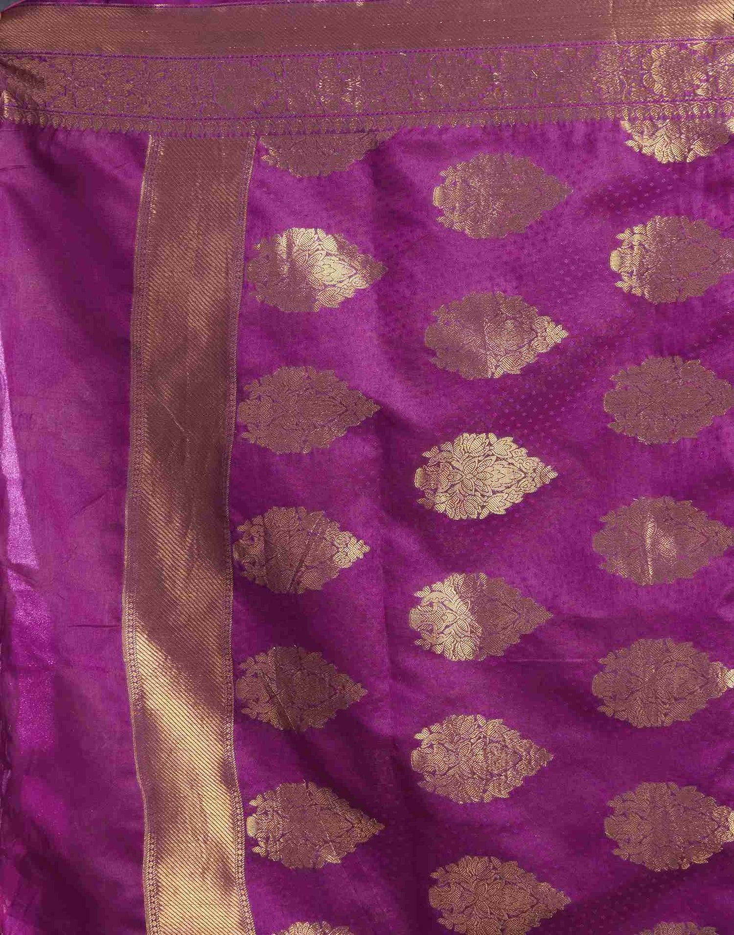 Pink Silk Woven Banarasi Saree