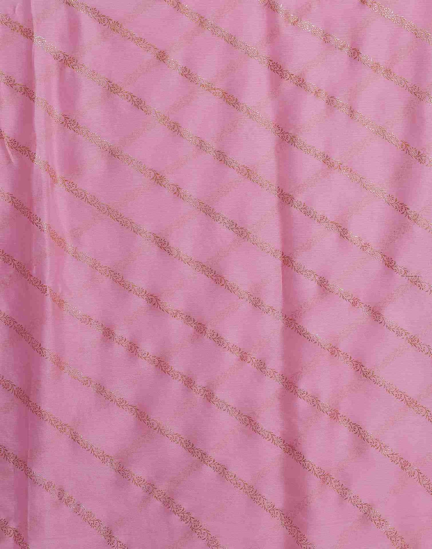 Light Pink Chiffon Plain Saree