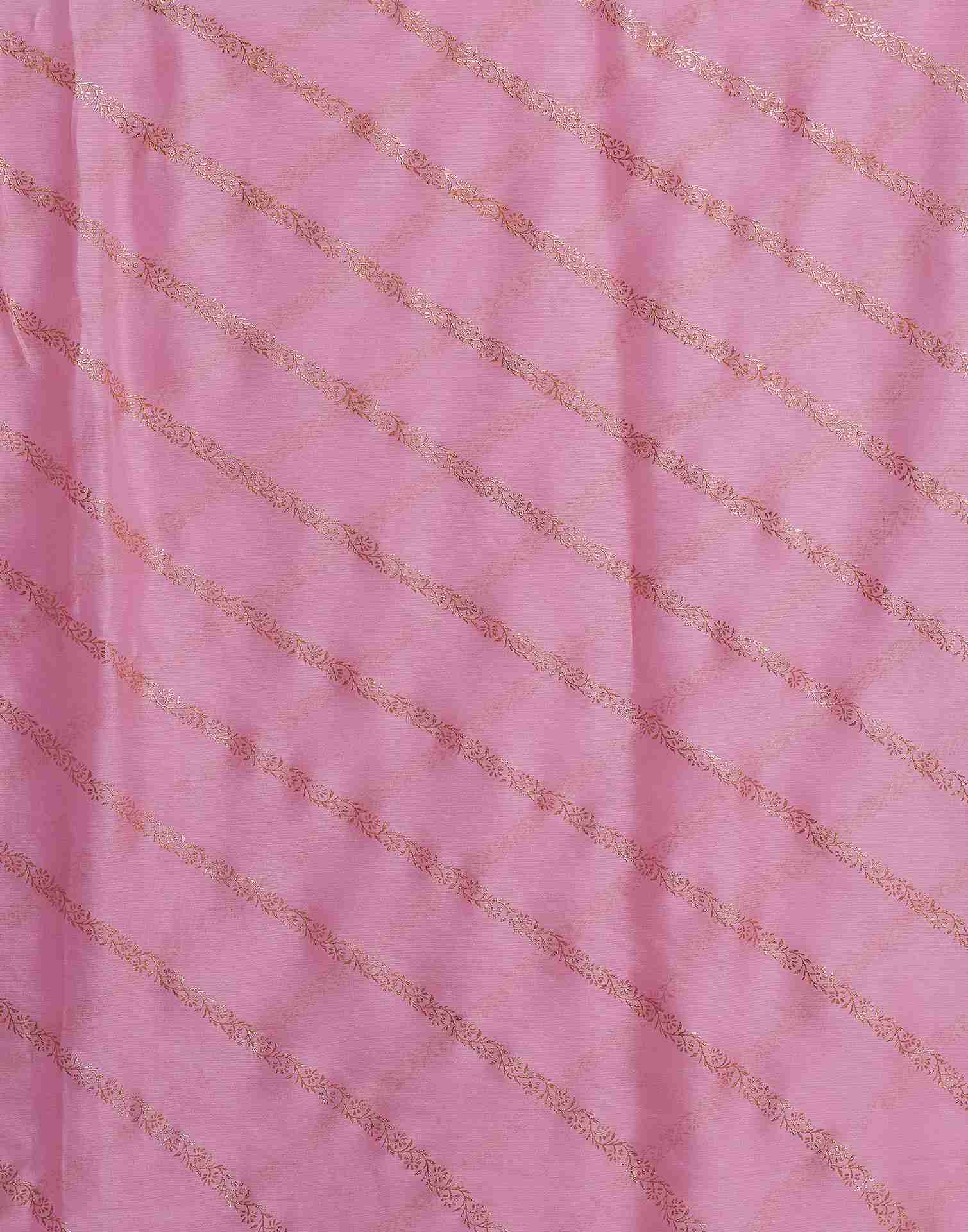 Light Pink Chiffon Plain Saree