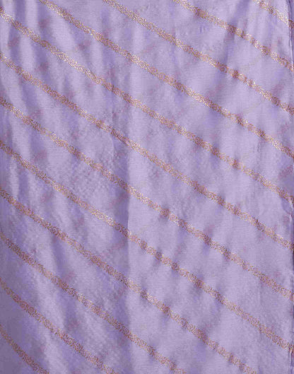 Lavender Chiffon Plain Saree