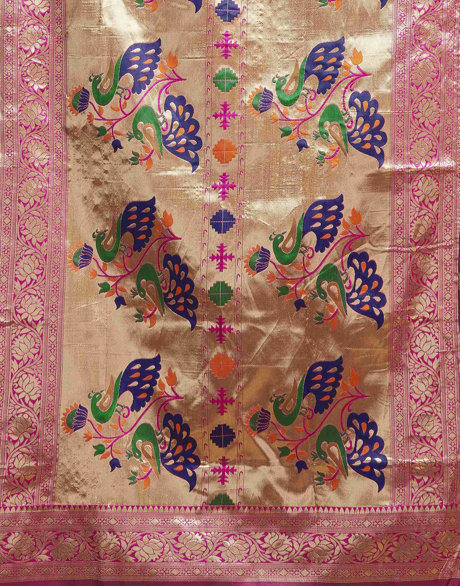 Dark Purple Silk Woven Paithani Saree