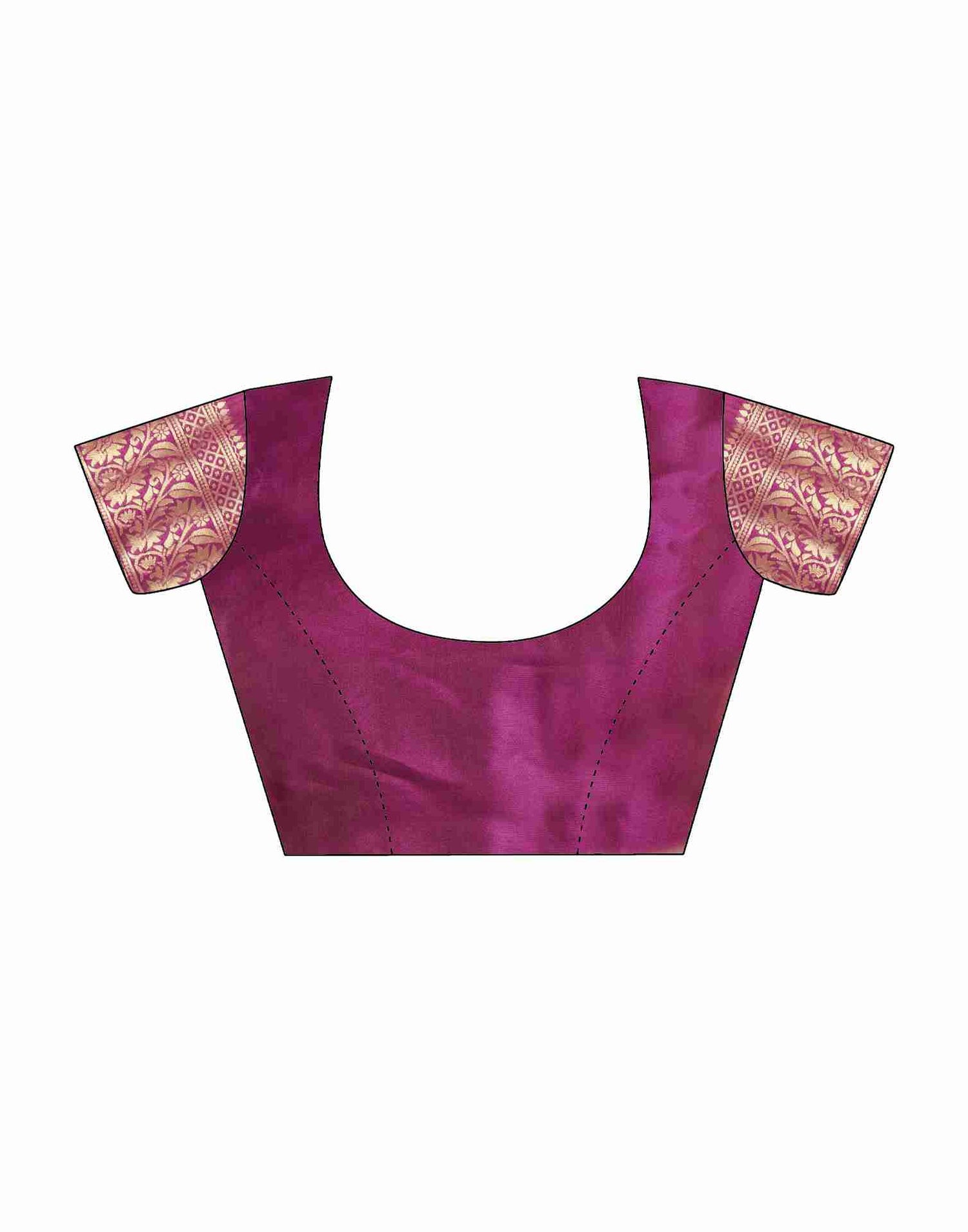 Magenta Silk Woven Paithani Saree