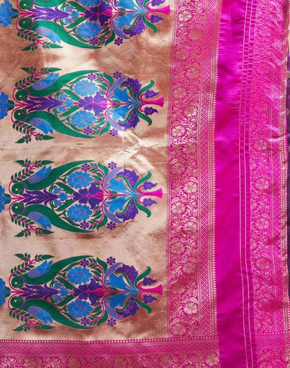 Dark Purple Silk Woven Paithani Saree