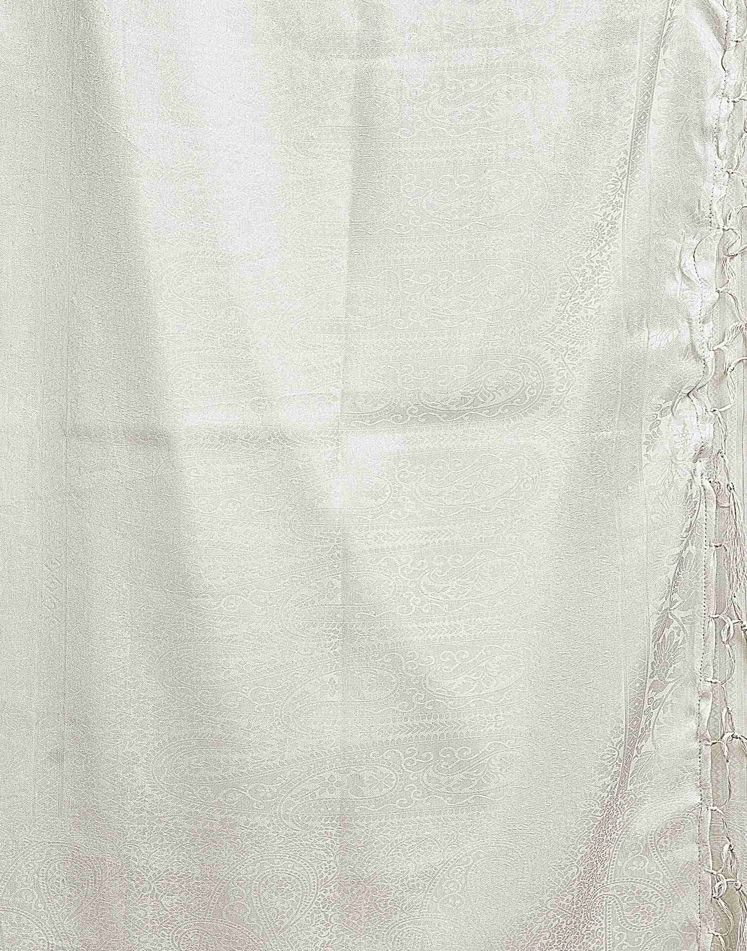 White Silk Woven Kanjivaram Saree