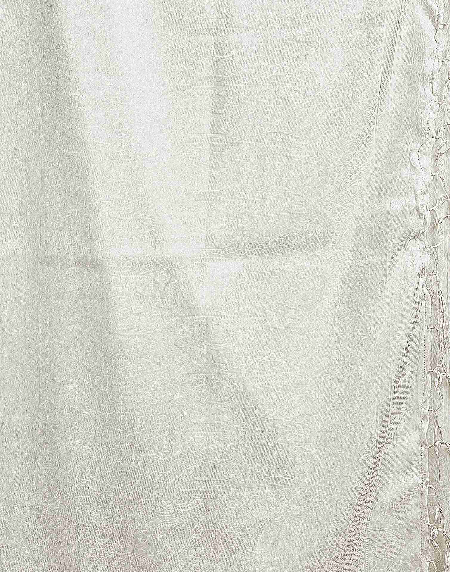 White Silk Woven Kanjivaram Saree