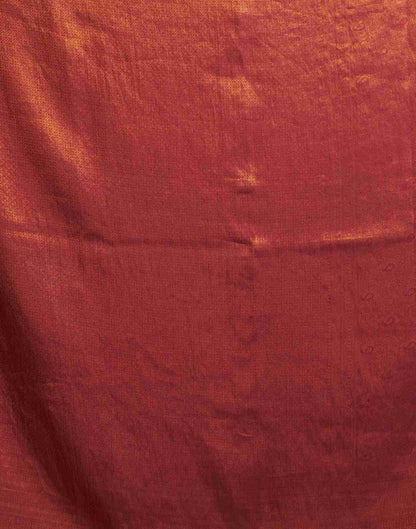 Maroon Silk Woven Kanjivaram Saree