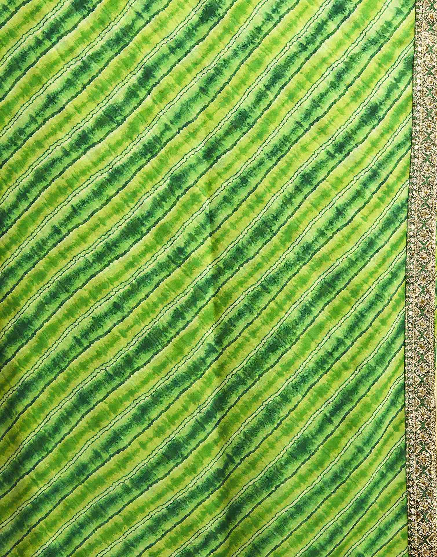 Light Green Georgette Printed Saree