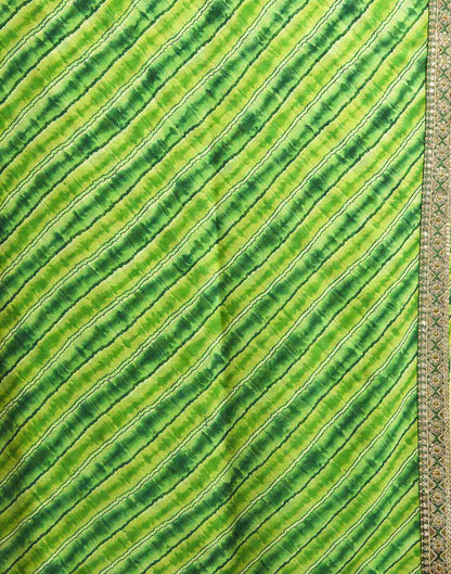 Light Green Georgette Printed Saree