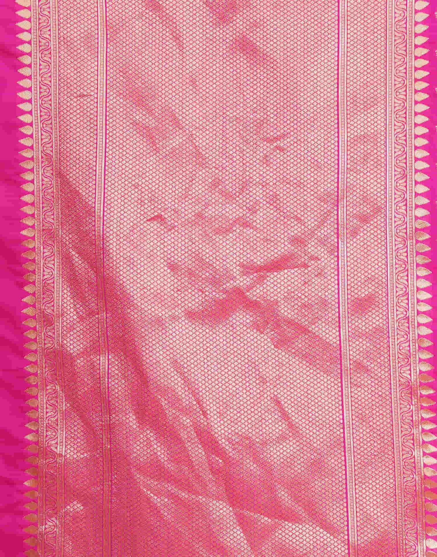 Magenta Silk Woven Banarasi Saree