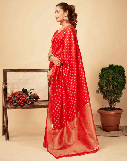 Red Banarasi Silk Saree