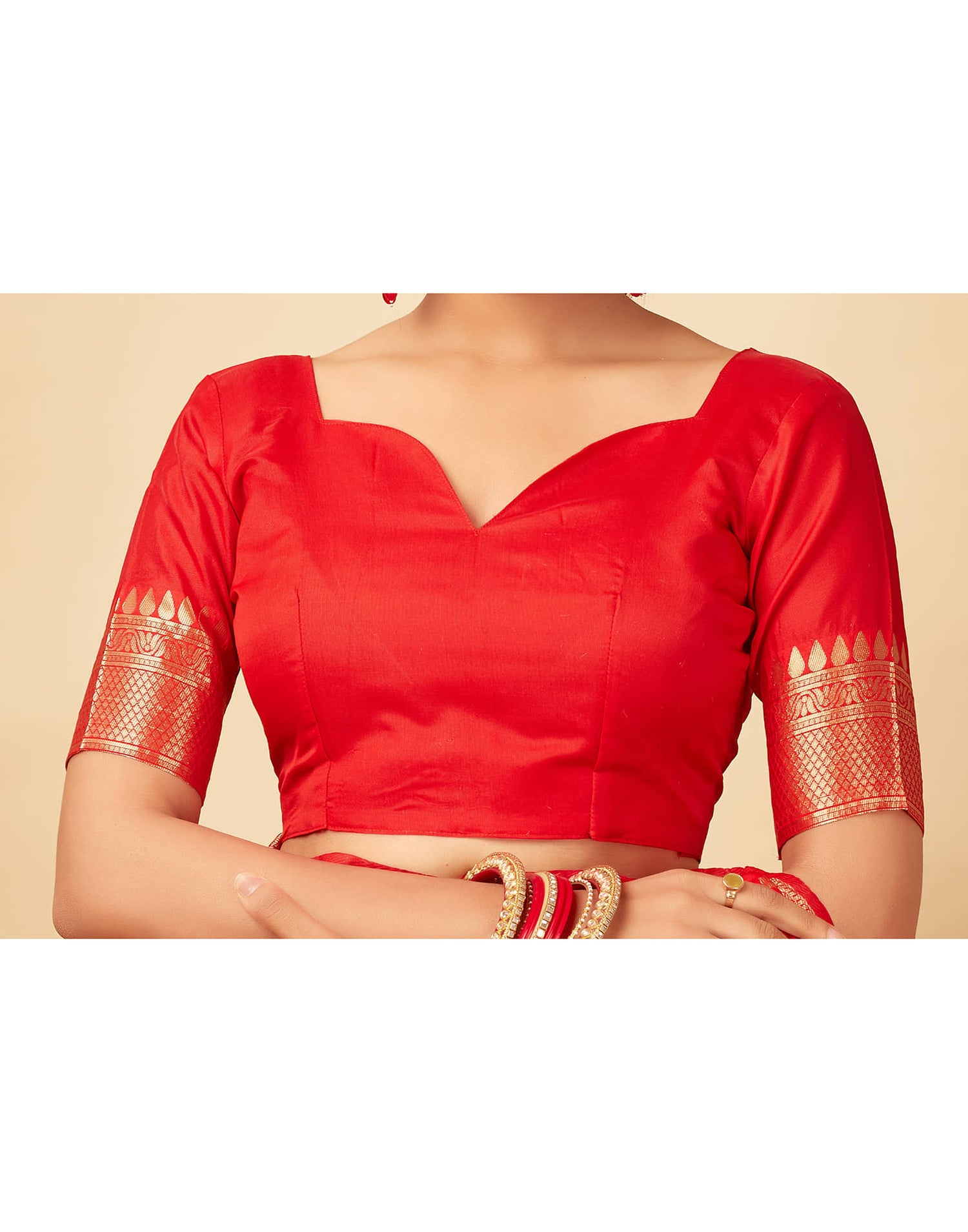 Red Banarasi Silk Saree