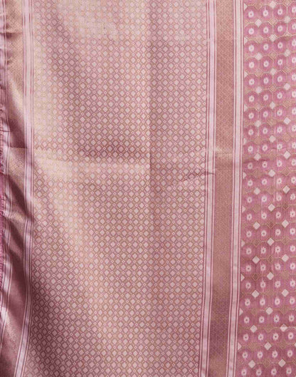 Light Pink Silk Woven Saree