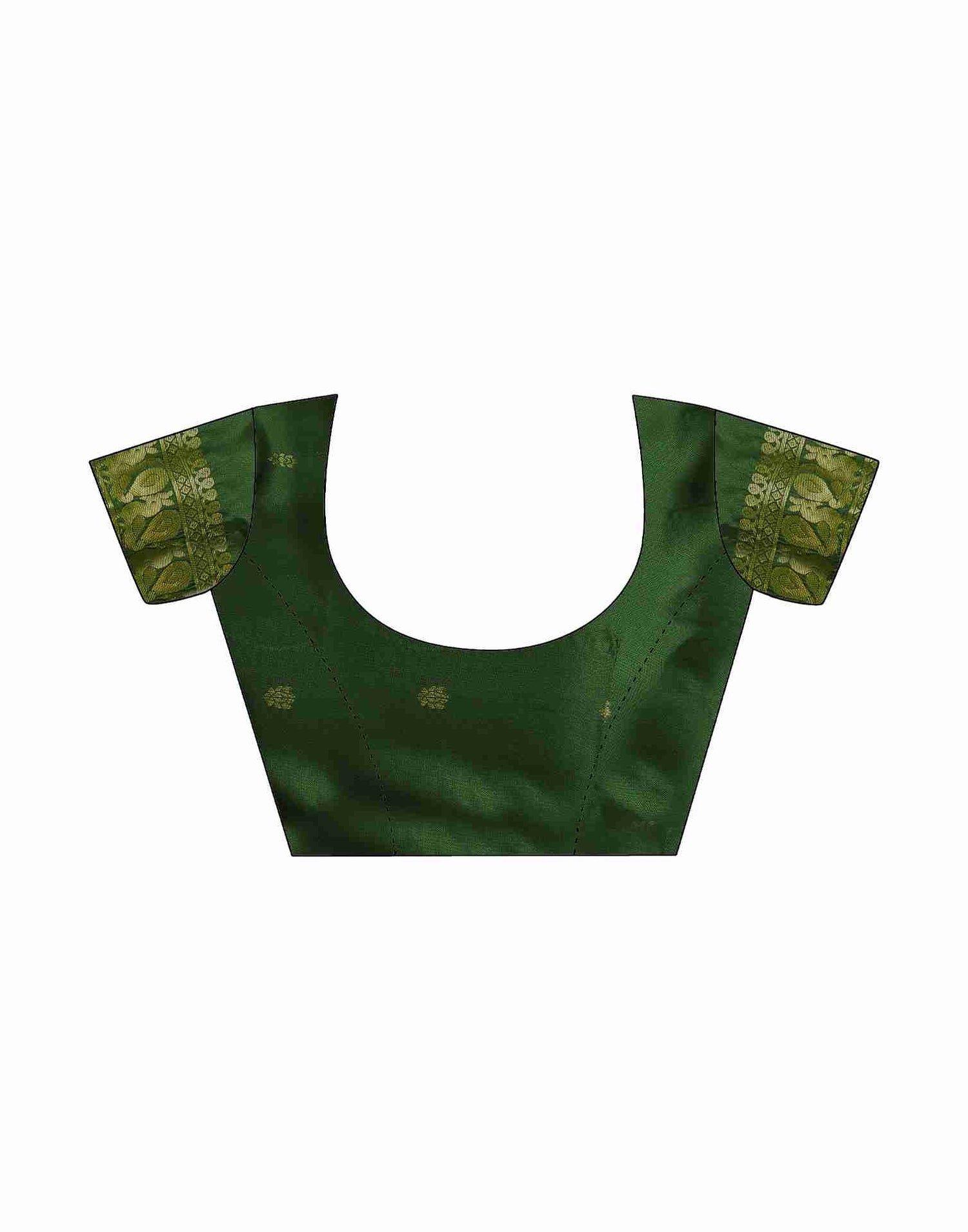 Pista Green Cotton Woven Saree