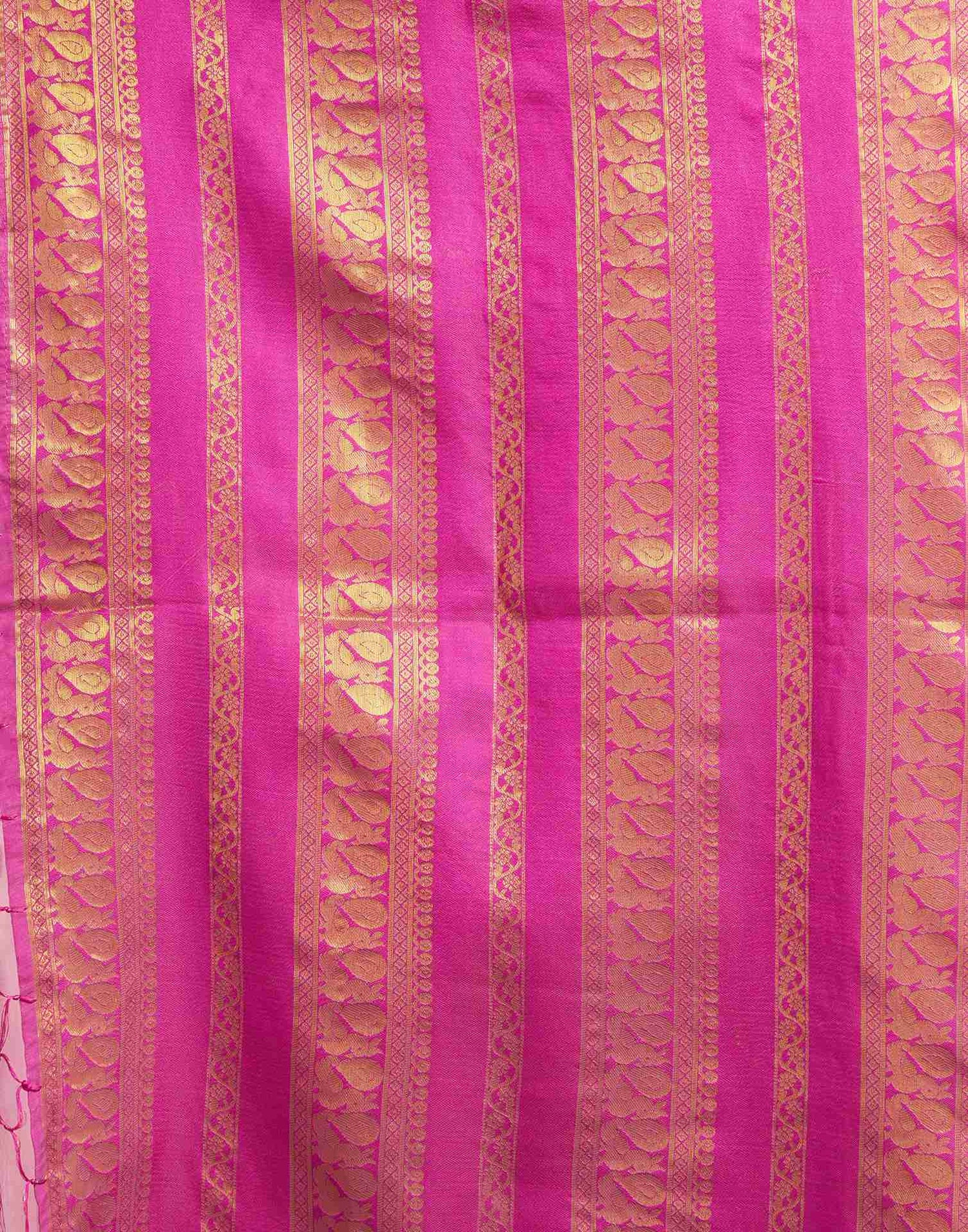 Light Pink Cotton Woven Saree