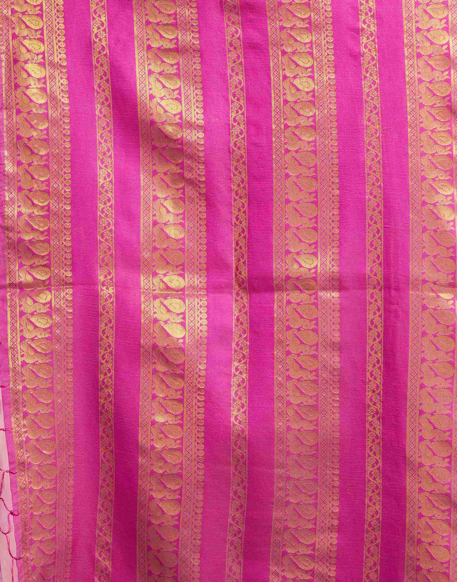 Light Pink Cotton Woven Saree