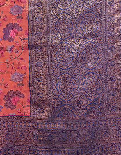 Rose Pink Silk Woven Kanjivaram Saree