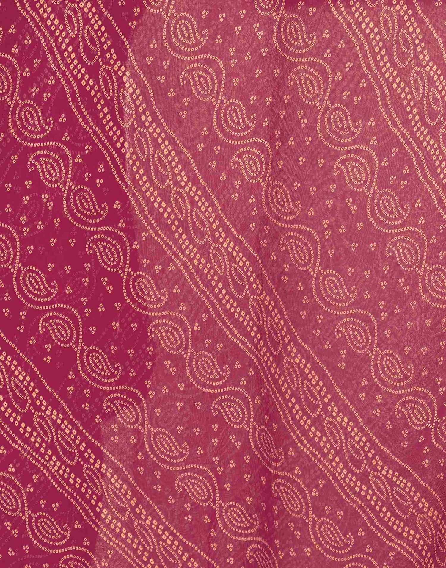 Dark Pink Georgette Embroidery Printed Saree